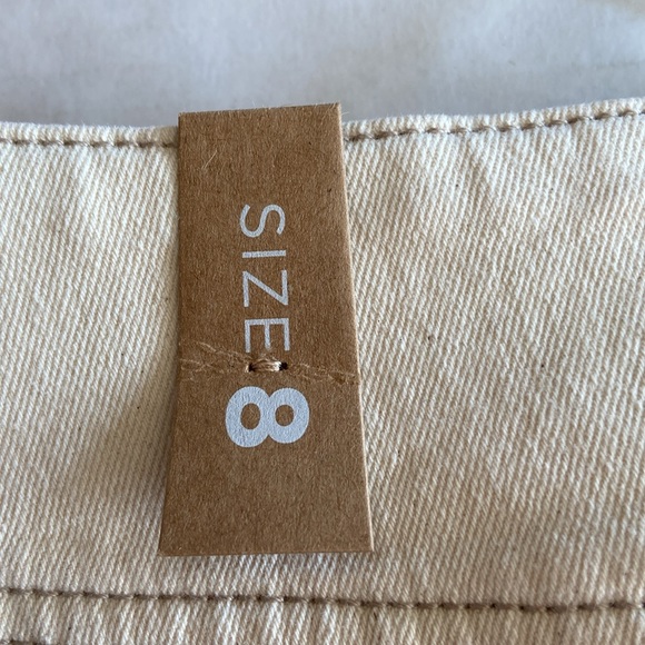 prAna NWT Size 8 Cream Broadway Organic Cotton Casual Pencil Skirt 3088 - Picture 13 of 13